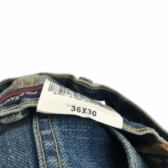 Polo Ralph Lauren Mens Straight Jeans Blue Size 36 - Picture 8 of 10
